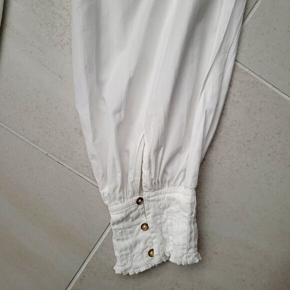 Joie 100% Cotton White Long Sleeve Button Down Shirt. Size M - Picture 7 of 9